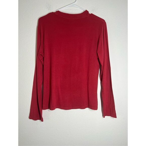 Enjoy Red Long Sleeve T-shirt Size M/ 42 EU - Picture 2 of 10